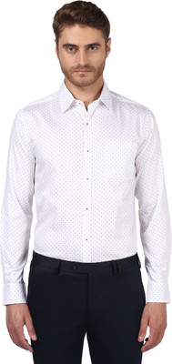 PARK AVENUE Men Solid Formal Yellow Shirt