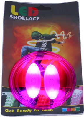 

DERMEIDA ™ Laces Magical Led Light Flashing ShoeLace Shoe Lace(Pink Set of 2)