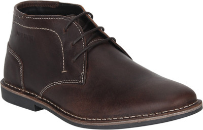 

Red Tape Leather Chukka Boots For Men(Brown