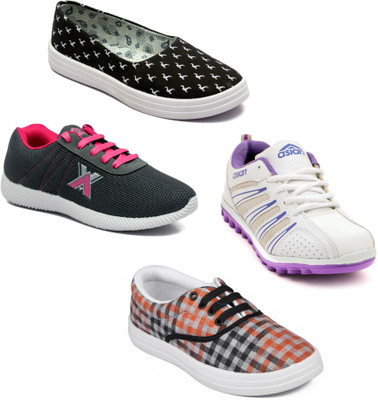

Asian Women Casual & Running Shoes Combo Pack of 4 Walking Shoes For Women(Multicolor