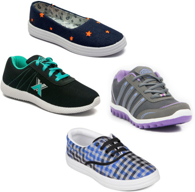 

Asian Women Casual & Running Shoes Combo Pack of 4 Walking Shoes For Women(Multicolor