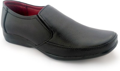 

World Walker Best Genuine Leather Shoes Slip On For Men(Black