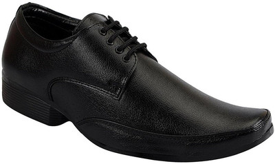 Lakhani black leather sale shoes
