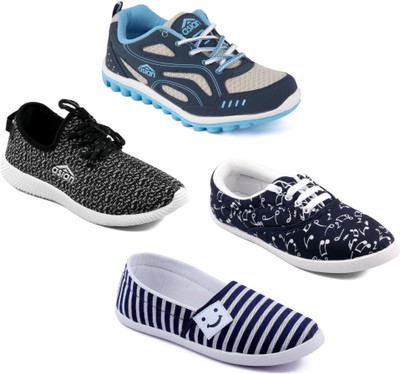 

Asian Women Casual & Running Shoes Combo Pack of 4 Casuals For Women(Multicolor