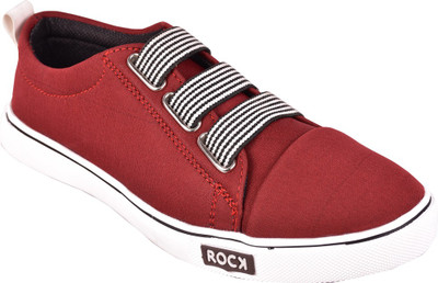 

ESSENCE Stylish Casual Slip-on Shoes For Men's Slip On Sneakers For Men(Red