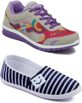 

Asian Women Casual & Running Shoes Combo Pack of 2 Casuals For Women(Multicolor