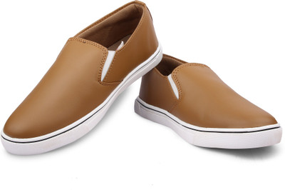 

XGL Dash Mens Tan Slip On Sneaker Shoes Slip On Sneakers For Men(Tan