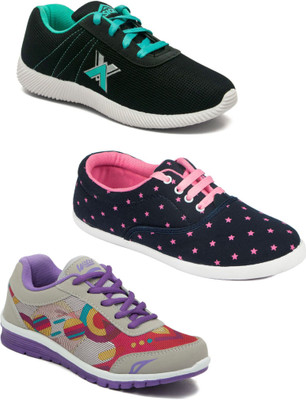 

Asian Women Casual & Running Shoes Combo Pack of 3 Walking Shoes For Women(Multicolor