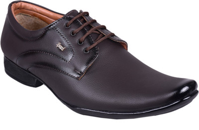 

ESSENCE Lace up Formal Shoes For Men's Lace Up For Men(Brown