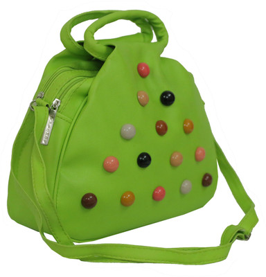 

Adorsy Girls Casual Green Rexine Sling Bag
