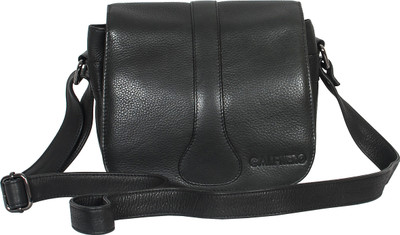 

Calfnero Women Casual Black Genuine Leather Sling Bag