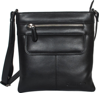 

Calfnero Women Casual Black Genuine Leather Sling Bag