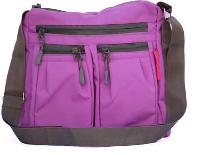 

ADDIXON Boys & Girls Sports Purple Cotton Sling Bag