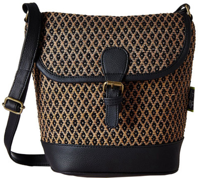 

Kanvas Katha Women Casual Black, Gold Acrylic Sling Bag