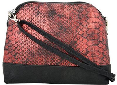 

La Fleur Girls Casual Red PU Sling Bag