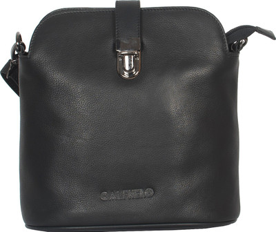 

Calfnero Women Formal Black Genuine Leather Sling Bag