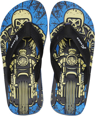

Kraasa Ghost Rider Flip Flops, Blue::black