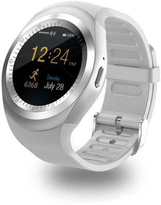 

Lambent Y1 Smart Watches Latest Round Touch Screen Round Face Smartwatch Compatible With Android and IOS Devices Smartwatch(White Strap Free Size)