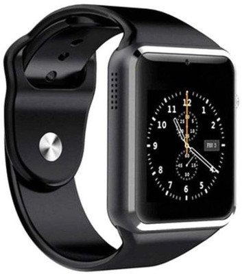 

MOBILE FIT cool.pad compatible bluetooth smartwatch with camera,sim-card slot and memory card slot Black Smartwatch(Black Strap Free Size)