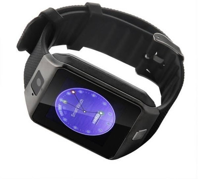 

Newone Smart watches Dz09 Silver Black Smartwatch(Black Strap Free size)