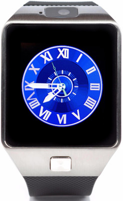 

ESTAR Bluetooth Smartwatch Compatible With Intex Aqua Amaze Silver Smartwatch(Black Strap Free Size)
