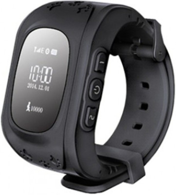 

MOBILE LINK BLACK: 2017 New GPS smart watch BABY watch Q50 GPS Location Safety Zone Tracker for Kid Safe Anti-Lost Monitor PK Q50 Pedometer Gifts BLACK Smartwatch(Black Strap FREE SIZE)