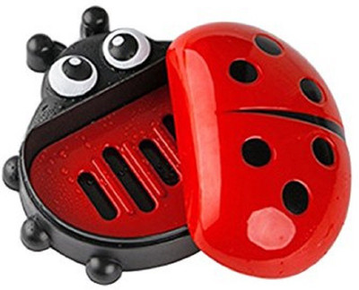 

ShopAis Lady Bug soap dish cartoon dish funky soap dish for kids.Cartoon Lady Bug Plastic Holder Dish Soap Box(Red)