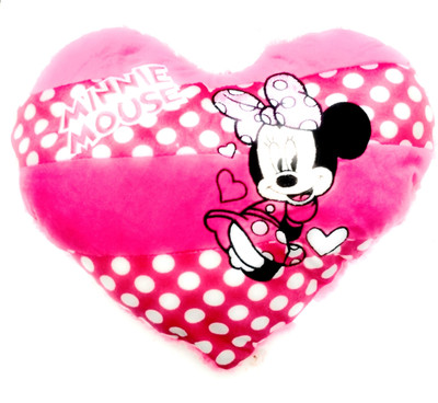 

ClueSteps Heart Shape, Pillow Decorative Cushion Minnie Mouse - 32 cm(Pink)