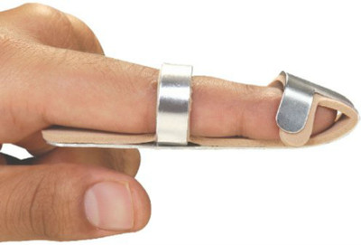 

Shrih Splint Baseball Finger Support Finger Support (M, Silver)