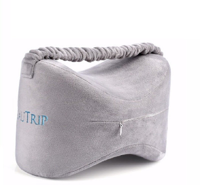 

Jern Sciatica Nerve Pain Relief Knee Pillow Memory Foam Wedge Leg Pillow Great for pains of Hip, Leg, Knee, Back and Pregnancy Knee Support(Grey