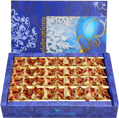 

Ghasitaram Gifts Kaju Rose Delight(800 g, Box)