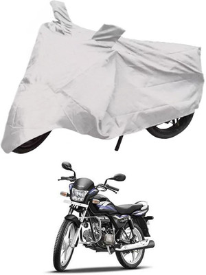 Deltakart Two Wheeler Cover for Hero(Splendor Pro, Silver)