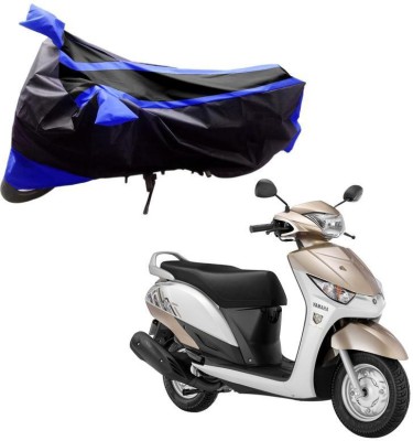 Purpleheart Two Wheeler Cover for Yamaha(Ray Z, Black, Blue)