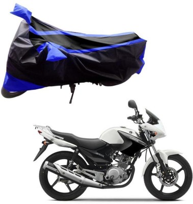 Purpleheart Two Wheeler Cover for Yamaha(YBR 125, Black, Blue)