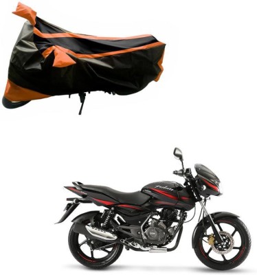 Purpleheart Two Wheeler Cover for Bajaj(Pulsar 150, Black, Orange)