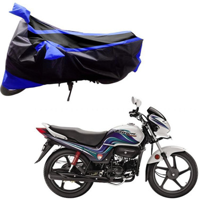 Purpleheart Two Wheeler Cover for Hero(Passion Pro TR, Black, Blue)