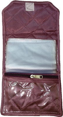 

Addyz Bindi Organizer Satin 12 Pockets Travel Kit Forehead Tilak Jewellery Vanity Box(Purple)