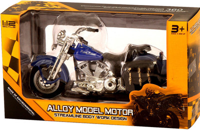 

Tokenz Harley Davidson Diecast 1:12 Scale Super Power Alloy Model Motorcycle Blue(Blue)