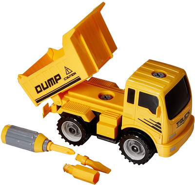 

Toys Bhoomi 2-in-1 Friction Powered Take-A-Part Construction Vehicle Dump Truck Playset(Multicolor)