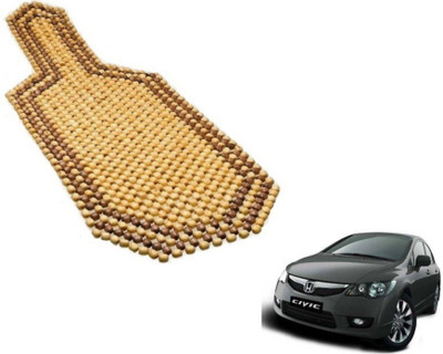 MOCKHE Wooden Bead Seating Pad For  Honda Civic(Car Seats Beige)