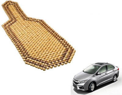 MOCKHE Wooden Bead Seating Pad For  Honda City(Car Seats Beige)