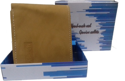 

Green Apple Men Tan Artificial Leather Wallet(6 Card Slots)