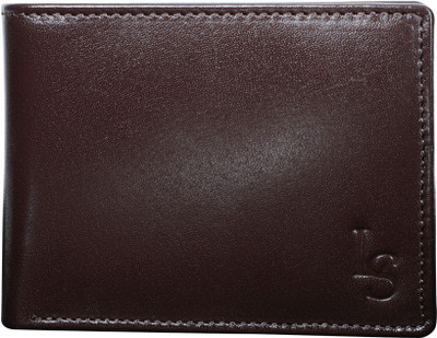

LOUIS STITCH Men Brown Genuine Leather Wallet(8 Card Slots), Dark chocolate
