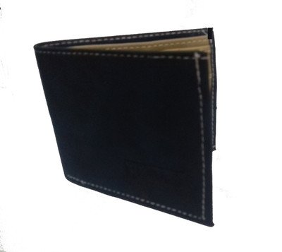 

Green Apple Men Blue Artificial Leather Wallet(6 Card Slots)