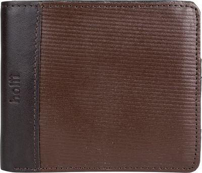 

Holii Men Brown Genuine Leather Wallet(12 Card Slots)