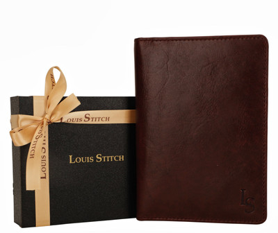 

LOUIS STITCH Men Brown Genuine Leather Wallet(4 Card Slots), Tanned brown