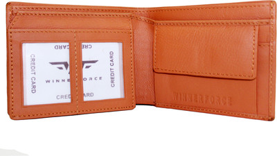 

Winner Force Men Tan Genuine Leather Wallet(5 Card Slots)