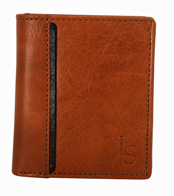 

LOUIS STITCH Men Brown Genuine Leather Wallet(8 Card Slots), Elegant brown