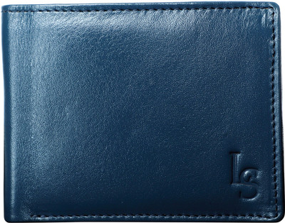 

LOUIS STITCH Men Blue Genuine Leather Wallet(8 Card Slots)