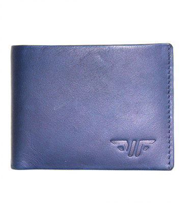 

Winner Force Men Blue, Black Genuine Leather Wallet(8 Card Slots), Black;blue